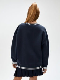 ACOOLA / Джемпер детский для девочек Amesha темно-синий  фото 4