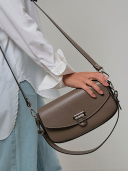 Сумка кожаная Azaro 31049 тауп