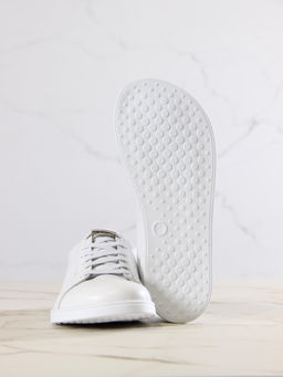 Кеды босоногие кожаные 189.астиw.Белый