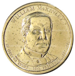 Монета 1 доллар 2013 года D США Уильям Мак-Кинли 25-й президент США