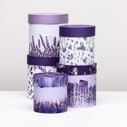 Набор шляпных коробок 5 в1 Вдохновение, 20 х 20 - 15 х 15 см - Simaland фото 7