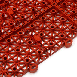 Цена за 10 шт. Модульное покрытие, 30×30×1.1 см, пластик, терракотовый, 1 шт.