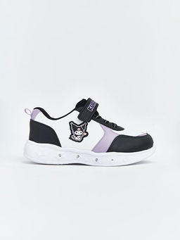 Kuromi Bask?l? Taban? I??kl? K?z Bebek Spor Ayakkab?