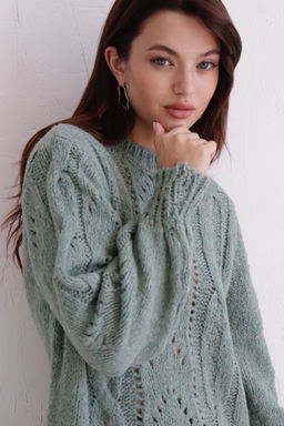 10421 Джемпер из шерсти фисташковый - Martichelli фото 3