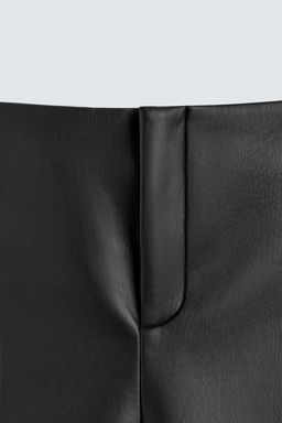 LEATHER EFFECT LONG BERMUDA SHORTS HARRY LAMBERT FOR ZARA X DISNEY фото 4