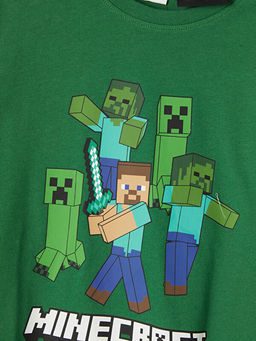 Minecraft Bask?l? Erkek ?ocuk Pijama Tak?m