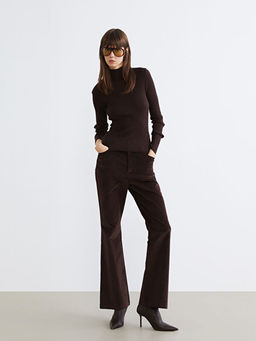 Yar?m Bal?k?? Yaka Kad?n Triko Kazak