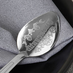 Цена за 3 шт. Ложка чайная именная Александр, h=14 см