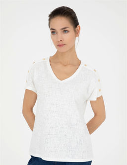 Ekru Regular Fit Ti__rt - Pierre cardin фото 3