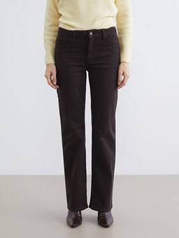Straight Fit Kad?n Jean Pantolon