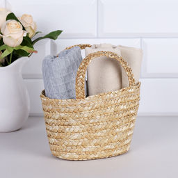 Корзина-сумка плетеная 22x8x12 см / GN295-8 /уп 500/высота 12 см - ГалеонТрейд фото 9