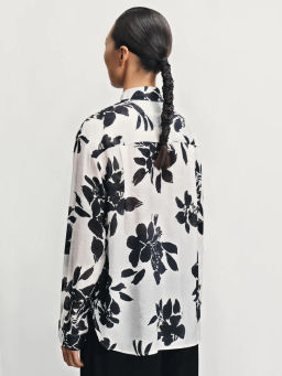 Блузка из вискозы с принтом / Zarina  фото 5