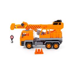 Алмаз, автомобиль-кран №2 инерционный (в сеточке) - Полесье фото 2