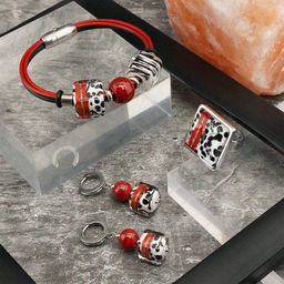 Серьги из муранского стекла SCARLET LAW LS3465