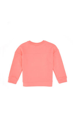 K_z _ocuk Neon Pembe Basic Sweatshirt Sepette S_rpriz _ndirim - U.s. polo assn фото 2