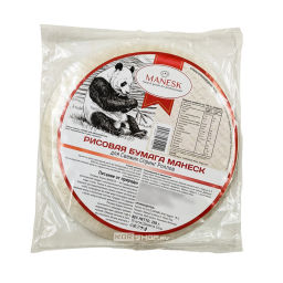 Рисовая бумага (20 листов диаметром 22 см) Manesk, Вьетнам, 200 г