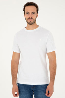 U. S. Polo Assn / Мужская белая базовая футболка - U.s. polo assn фото 3