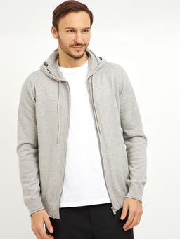 кардиган мужской хлопковый на молнии и с капюшоном - Glenfield фото 4