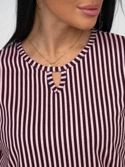 Туника женская, цвет коричневый розовый