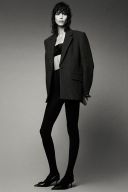 HERRINGBONE WOOL BLEND STRAIGHT BLAZER - Zara фото 2