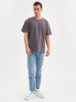 Футболка мужская MINAKU: Own opion, серая, р-р 42-44