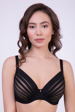 Бюстгальтер Milavitsa 127650 Чёрный с нюдом