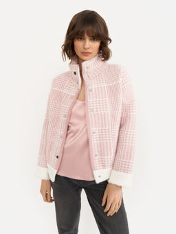 Conso/KPS 210707 - rose Бомбер Трикотажный