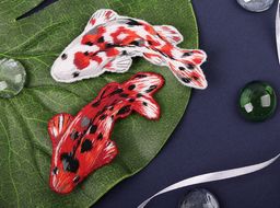 Набор для вышивания PANNA Живая картина JK-2248 Броши. Карпы кои 3.7 х 7.5 см