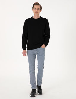 Siyah 3 _plik Regular Fit Bisiklet Yaka Basic Sweatshirt - Pierre cardin фото 4
