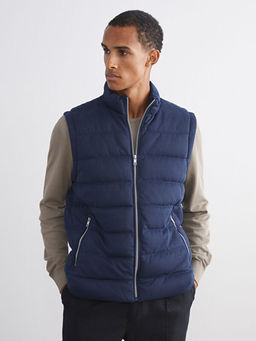 Slim Fit Dik Yaka Erkek ?i?me Yelek