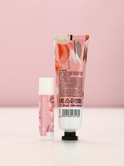 Подарочный набор «Расцветай», крем для рук 30 мл и бальзам для губ 10 г, Чистое счастье