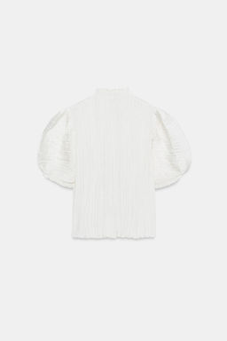 BLUSA PLISADA ZW COLLECTION / Crudo