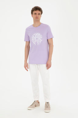 Мужская сиреневая футболка Неожиданная скидка в корзине - U.s. polo assn фото 11