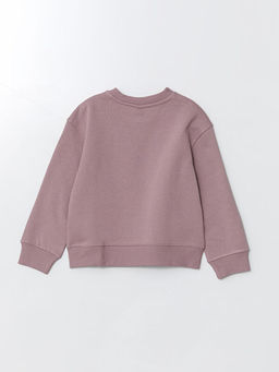 Bisiklet Yaka K?z ?ocuk Kal?n Sweatshirt