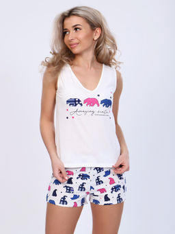 Пижама с шортами УМКА (молоко №18) - Ивановская трикотажная компания фото 2