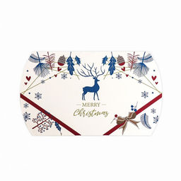 Цена за 10 шт. Коробка складная, подарочная новогодняя Merry christmas 15?11?3 см