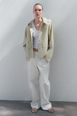 ZW COLLECTION WATER-RESISTANT RUBBERISED JACKET