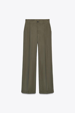 FLOWING DARTED TROUSERS - Zara фото 6