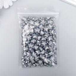 Сургуч в гранулах в пакете Звёздочки серебро перламутр 55 гр 12х8 см - Simaland фото 3