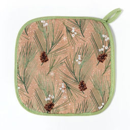 Прихватка Spruce branches 19х19см, 100% хл, саржа 190 гр/м2, ватин 250г/м2 - Этель фото 2