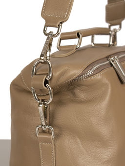 LACCOMA сумка НИ2001-бежевый натуральная кожа хлопок  фото 4