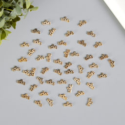 Цена за 50 шт. Декор для творчества пластик «Love ажурная», 1×1.3×0.2 см