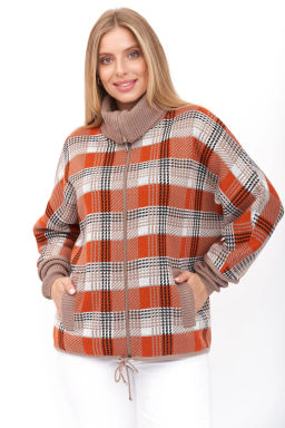 Жакет Д 3128/бежево-оранжевый