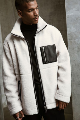 Chaqueta de borreguito Loose Fit