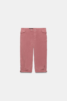 PANTAL?N CAPRI FLUIDO / Rosado oscuro - Zara фото 5