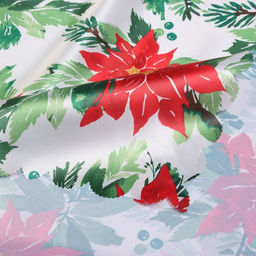 Скатерть новогодняя «Доляна» Christmas flowers, размер 145×300 см