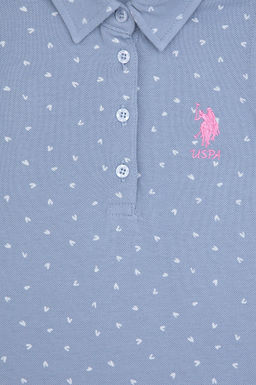 K_z _ocuk Mavi _rme Elbise - U.s. polo assn фото 4