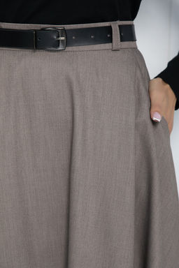 Юбка Уверенная грация (светло-коричневая) Ю11477 - Lt collection фото 3