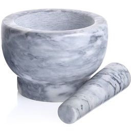 27544 Ступка с пестиком мрамор 300мл MB (х4)