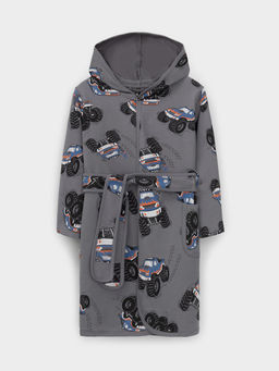 К 5763/серый,гонки халат дет